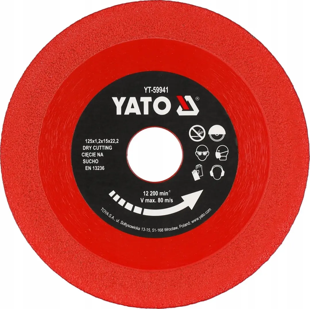 Yato YT-59941 Diamantzaagblad 125mm