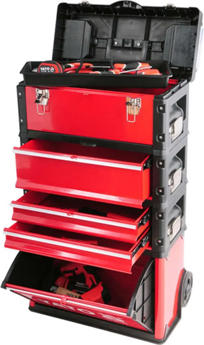 Yato Gereedschapstrolley YT-09101 - 3 lades - 52x32x72cm - afbeelding 6 van 6