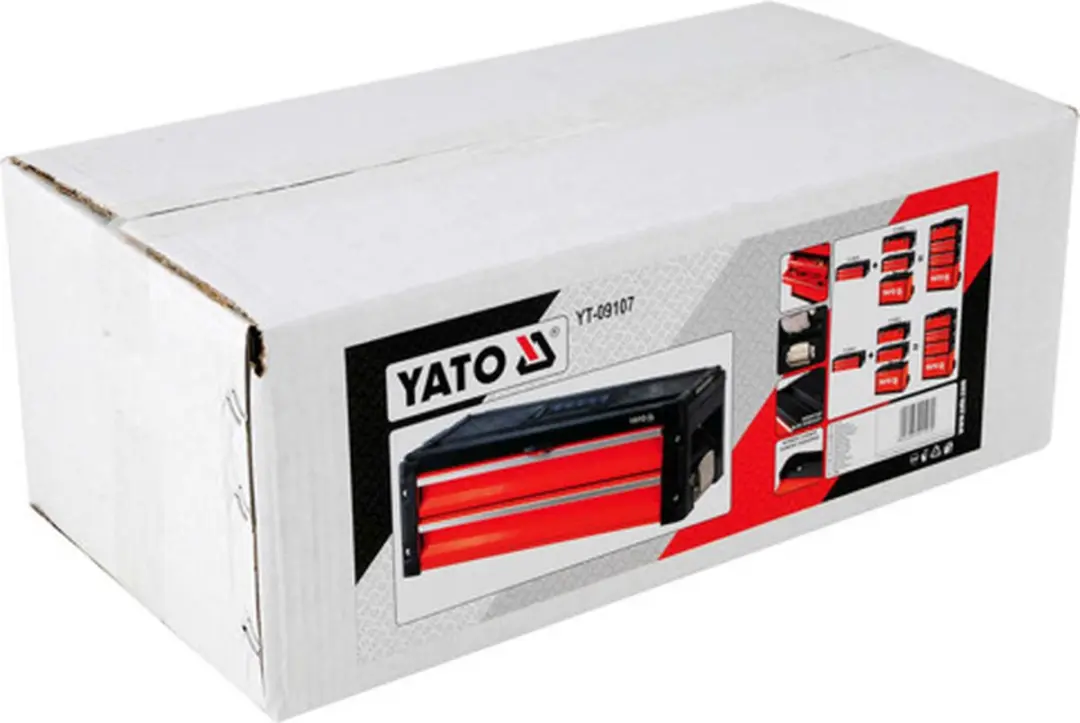 Yato Gereedschapskist YT-09107 - 2 Lades - 49,5x25,2x18cm - afbeelding 6 van 6