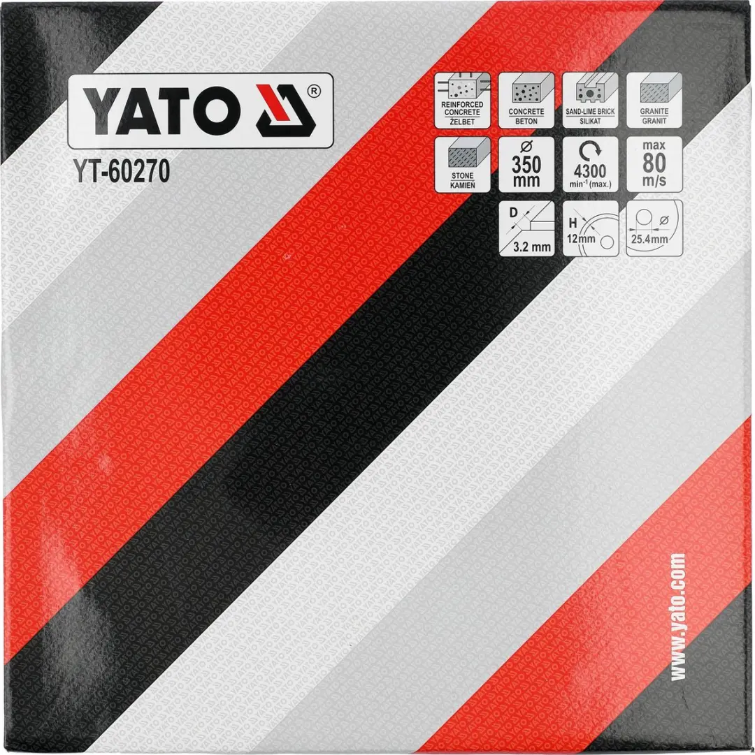 Yato YT-60270 Diamantschijf - Ø350mm - Beton & Steen - afbeelding 2 van 4