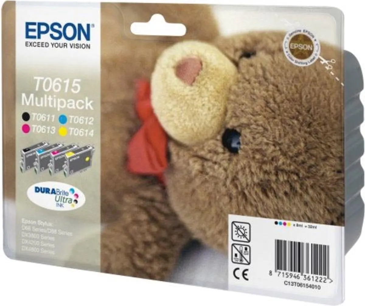 Epson T0615 Inktcartridge - 250 Pagina's - 4 Kleuren