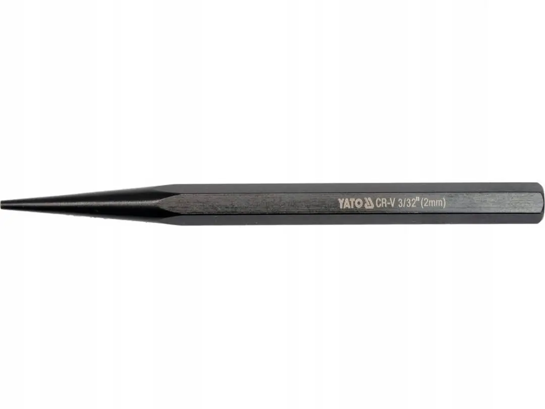 Yato Centerpons 2.0x140mm CrV 6150 Zwart