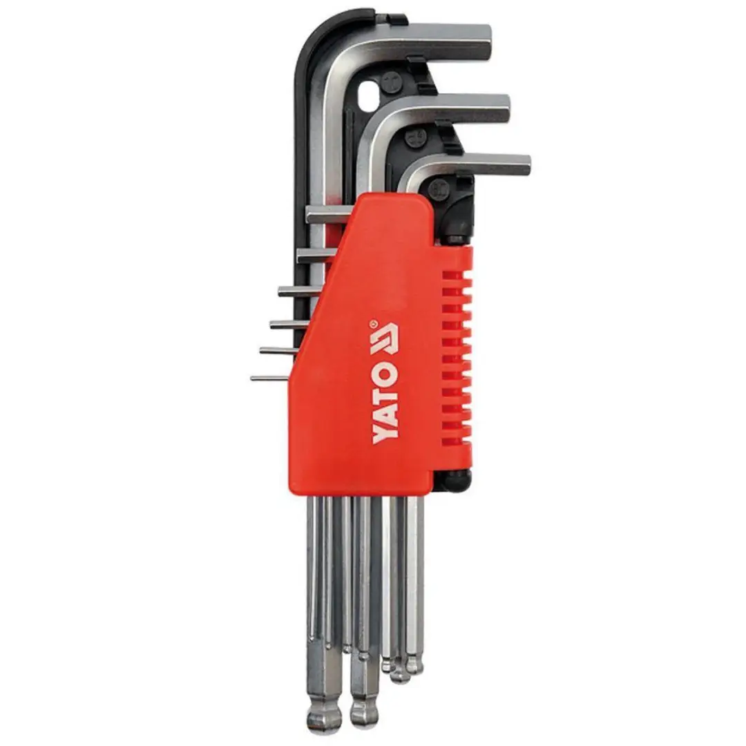 Yato YT-0507 Inbussleutelset met Kogelkop - 2-10mm - 9-delig - afbeelding 2 van 5