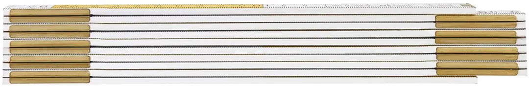 Neo Tools Duimstok 2 Mtr Nylon Gecoat Wit/geel Level 3 2,85mm Matteriaal Dikte