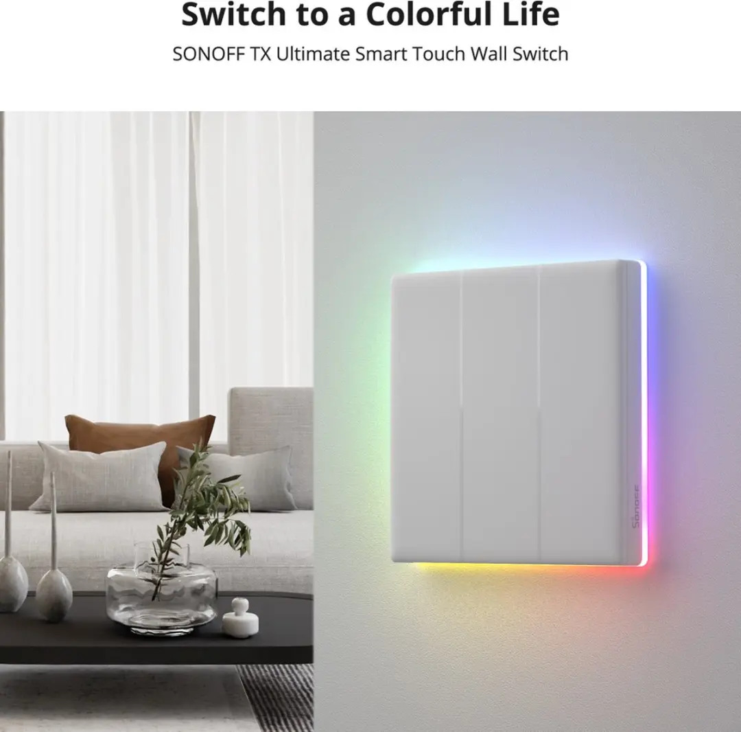 Sonoff T5-1C-86 Touch WiFi Schakelaar - 1 Kanaal - afbeelding 6 van 6