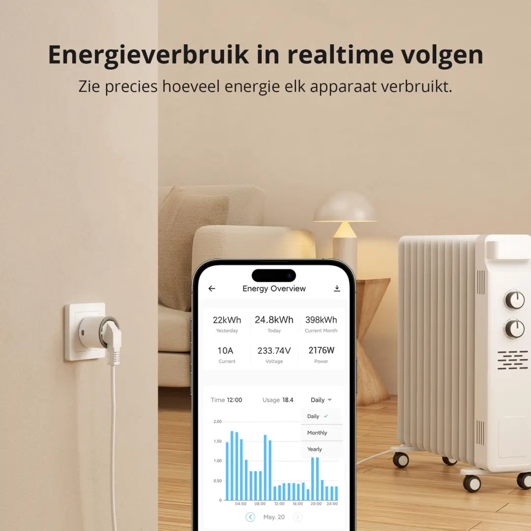 Sonoff S60ZBTPF Zigbee Smart Plug - Wit - afbeelding 6 van 6