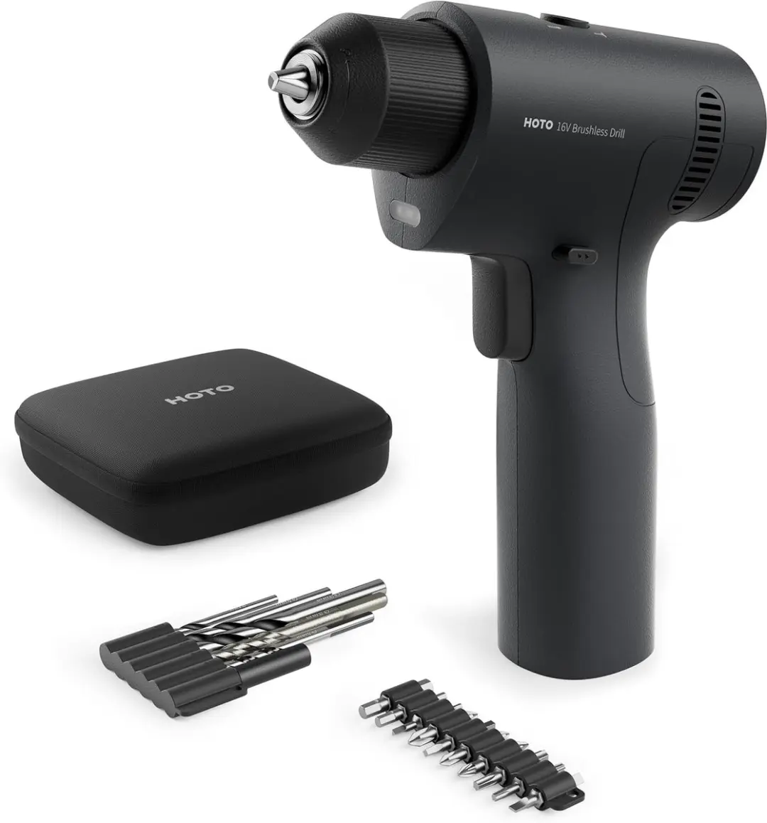 HOTO 16V Cordless Drill Brushless