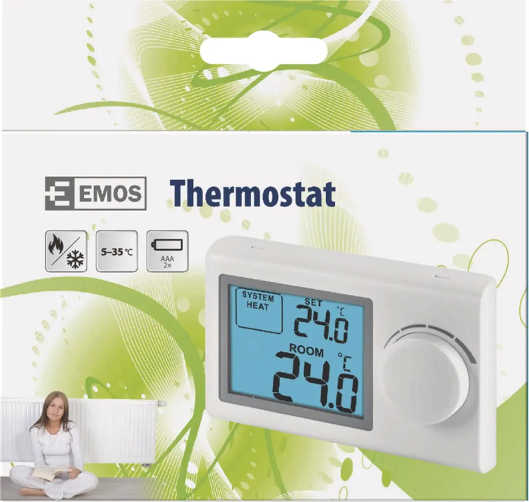 EMOS P5604 Handbediende Kamerthermostaat - Wit - afbeelding 5 van 6