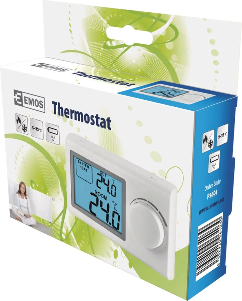 EMOS P5604 Handbediende Kamerthermostaat - Wit - afbeelding 4 van 6