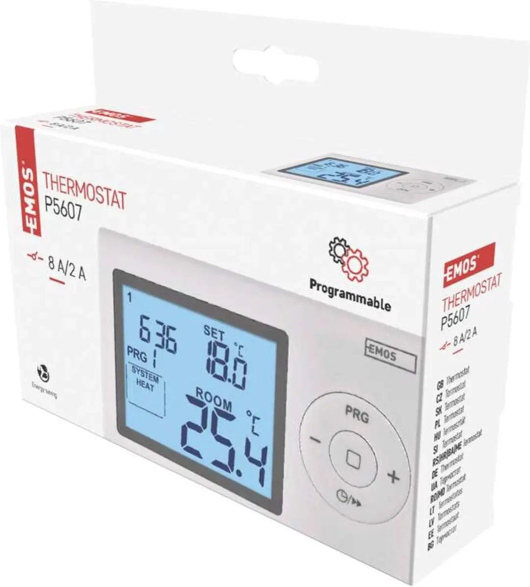 EMOS P5607 Programmeerbare Kamerthermostaat - Wit - afbeelding 4 van 6