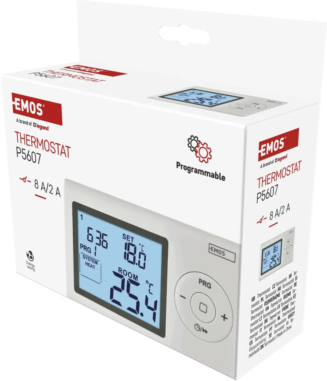 EMOS P5607 Programmeerbare Kamerthermostaat - Wit - afbeelding 3 van 6