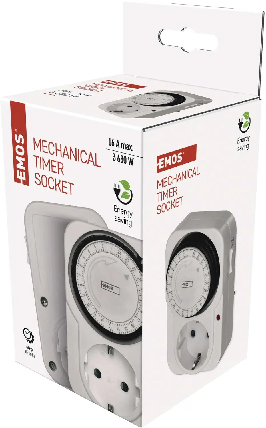 EMOS TS-MD31 Mechanisch Schakelstopcontact P5522 - Wit - afbeelding 6 van 6