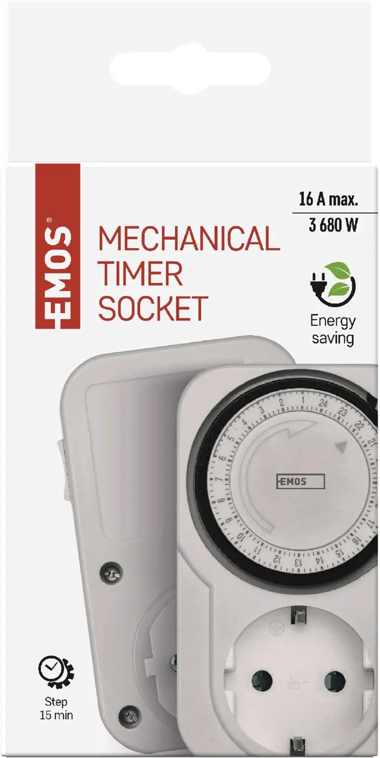 EMOS TS-MD31 Mechanisch Schakelstopcontact P5522 - Wit - afbeelding 3 van 6