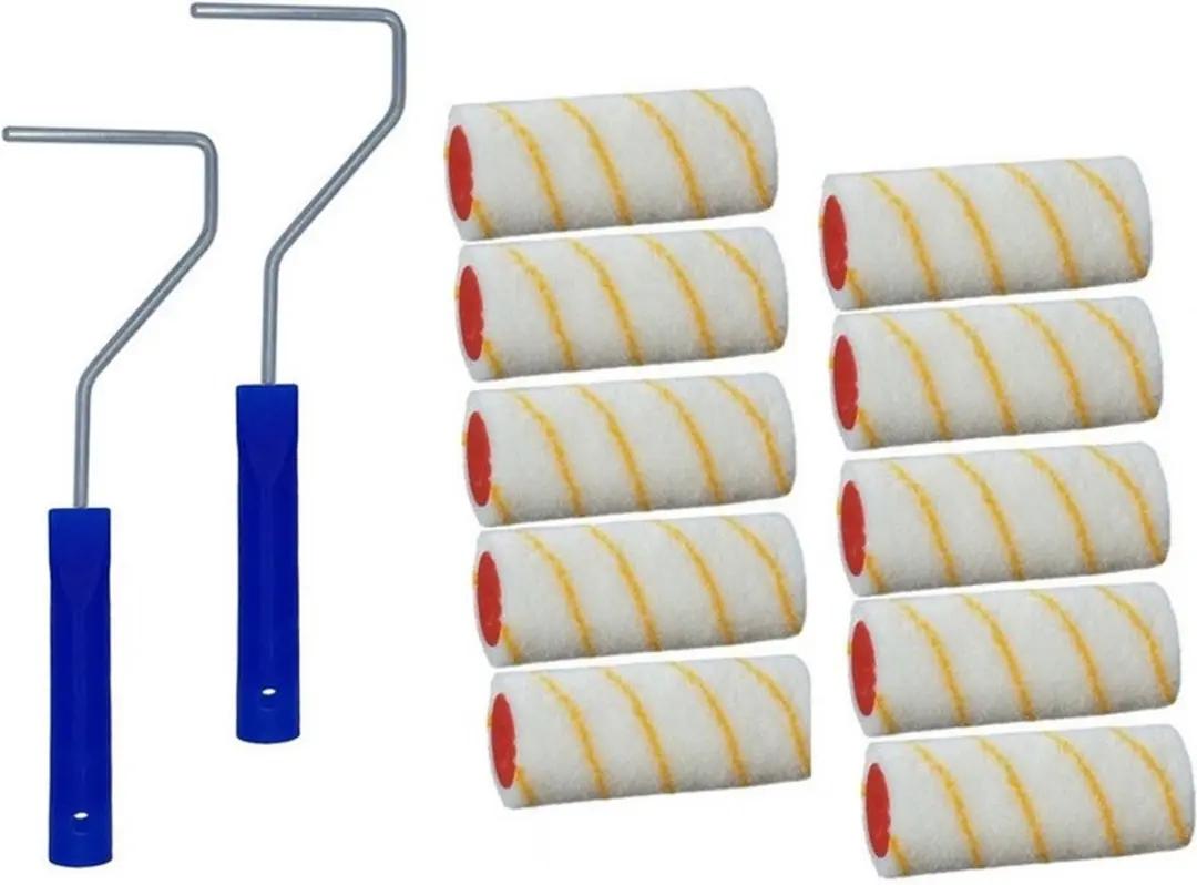 10x verfroller / vachtrollers incl 2 rollerbeugels