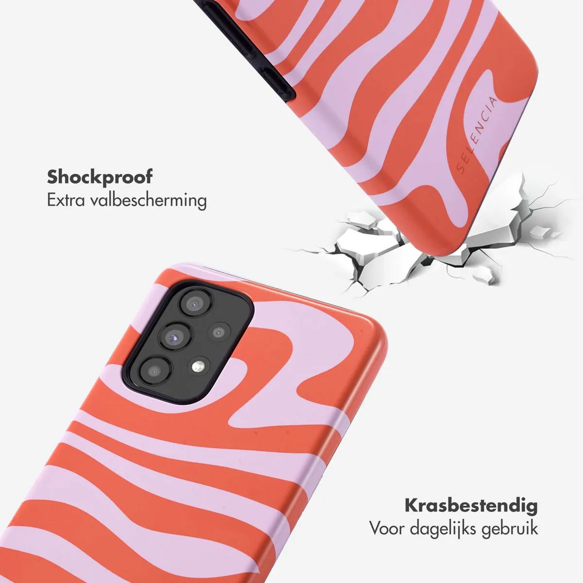 Selencia Hoesje Samsung Galaxy A53 Dream Swirl Pink