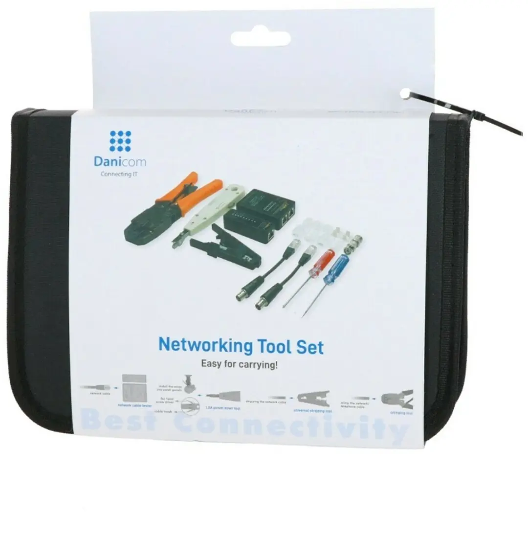 Danicom netwerk toolset professional in draagetui