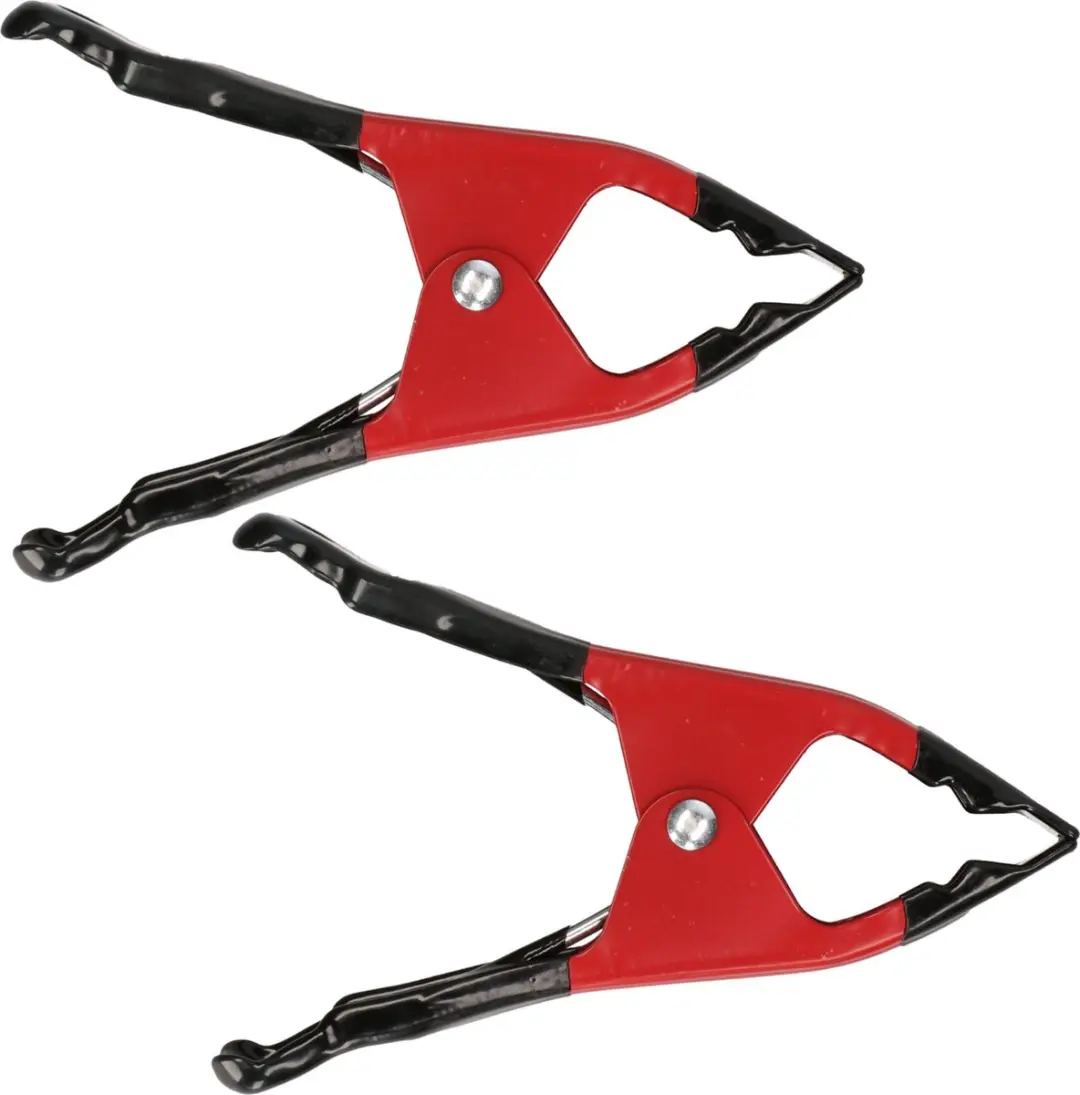 Hobbyklem/lijmklem/zeilklemmen rood van metaal