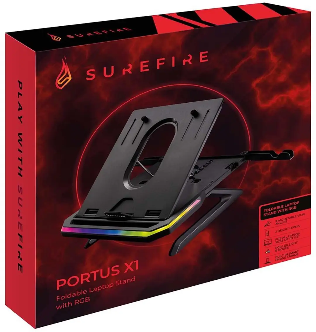 SureFire Portus X1 48842 Laptopstandaard - Transparant - afbeelding 5 van 6