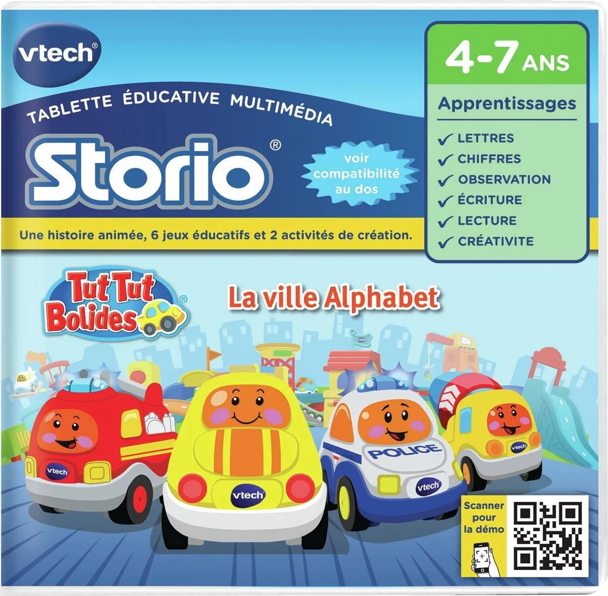 VTech Storio La Ville Alphabet Tut-Tut Bolides