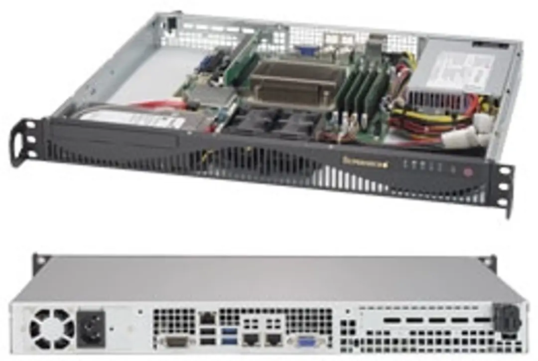Supermicro 5019S-ML Intel® C236 LGA 1151 (Socket H4) Rack (1U) Zwart