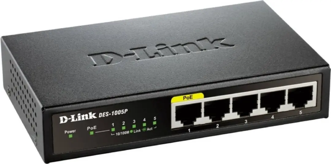 D-Link DES-1005P Netwerkswitch 5-Poorten PoE - afbeelding 5 van 6