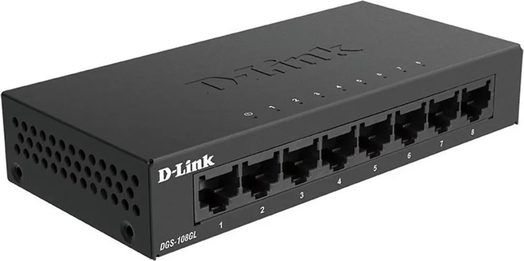 D-Link DGS-108GL/E Netwerkswitch - Wit - afbeelding 5 van 6