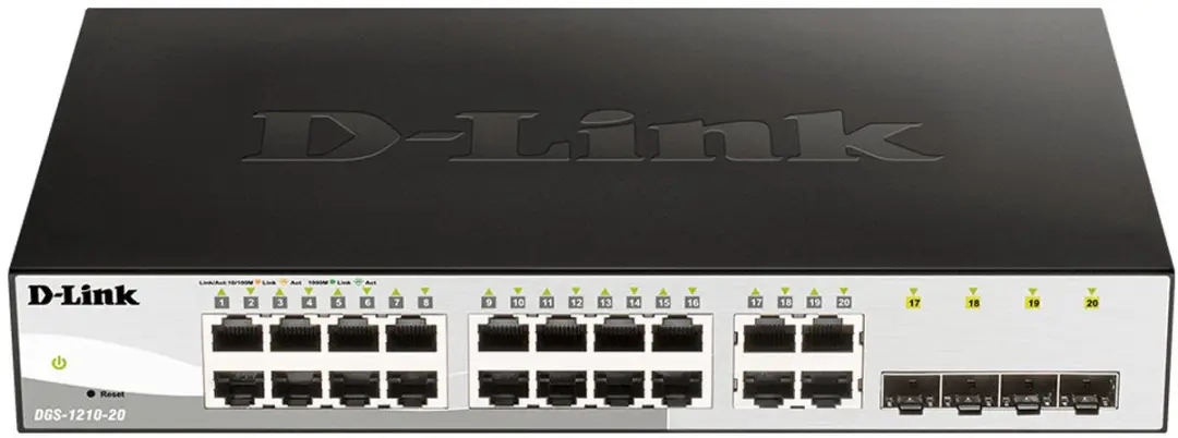 D-Link DGS-1210-20/E Smart Managed Netwerkswitch