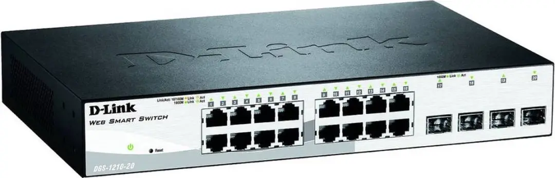 D-Link DGS-1210-20/E Smart Managed Netwerkswitch - Zwart - afbeelding 6 van 6