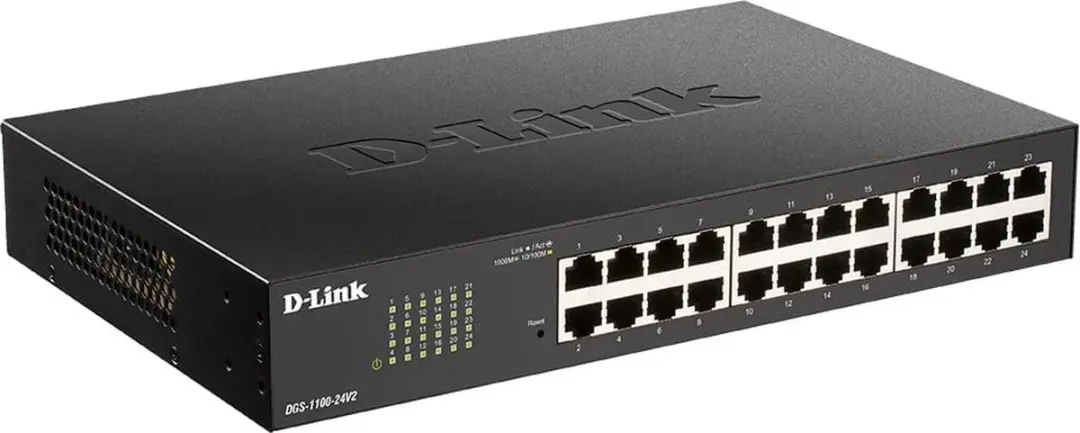 D-Link DGS-1100-24V2/E Netwerkswitch 24 poorten - Zwart - afbeelding 2 van 4