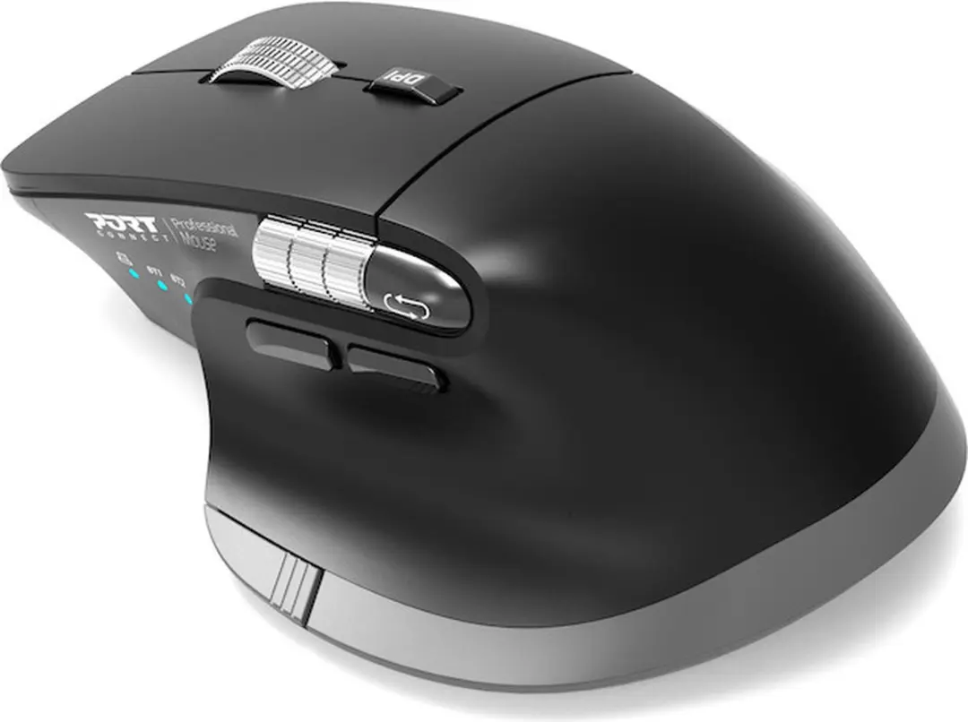 PORT Designs Connect Ultimate Muis 910203 - Draadloos + Bluetooth - 4000 DPI - Zwart - afbeelding 2 van 3