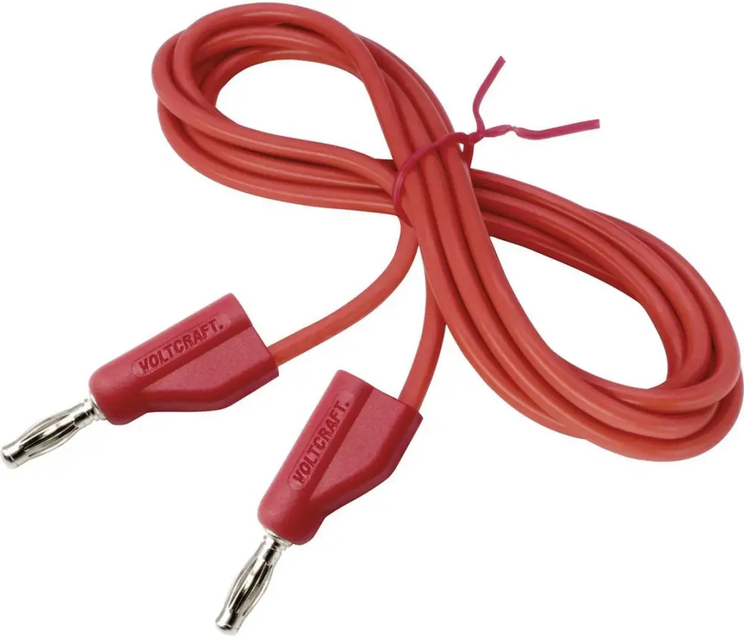 Voltcraft MSB-300 Meetsnoer Banaanstekker 4 mm 1.50 m Rood - afbeelding 2 van 5