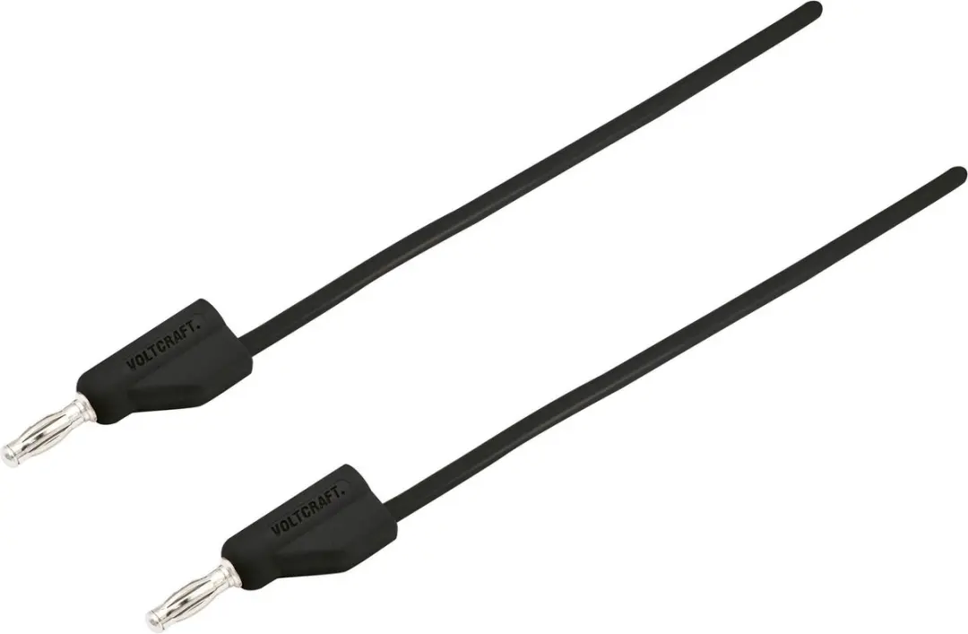 Voltcraft MSB-300 Meetsnoer Banaanstekker 4mm 1m Zwart