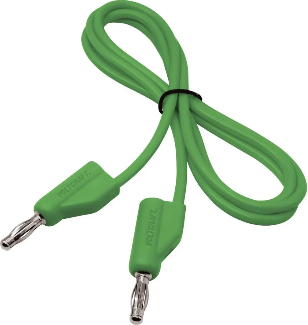 Voltcraft MSB-300-1-GR Meetsnoer Banaanstekker 4mm 1m - Groen - afbeelding 4 van 5