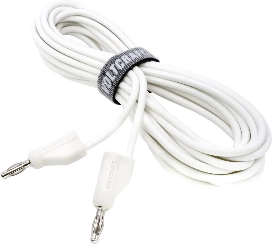 Voltcraft MSB-300-5-WS Meetsnoer Banaanstekker - Wit - afbeelding 2 van 5