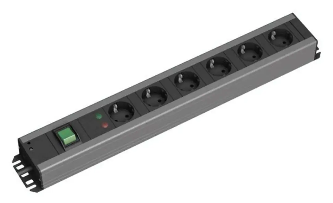 Bachmann 300.011 Stekkerdoos 6x Geaard Overspanningsbeveiliging - afbeelding 3 van 4