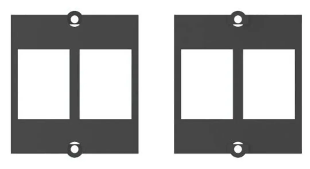Bachmann 917.061 Maatwerk Module Frame 2x Keystone - Zwart - afbeelding 6 van 6