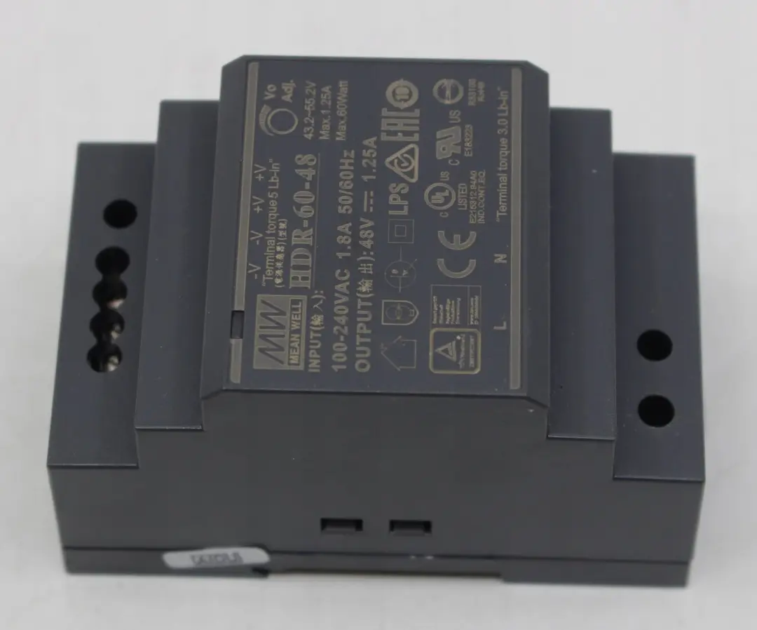Mean Well HDR-60-48 DIN-rail netvoeding - 48 V/DC 60 W - afbeelding 2 van 4