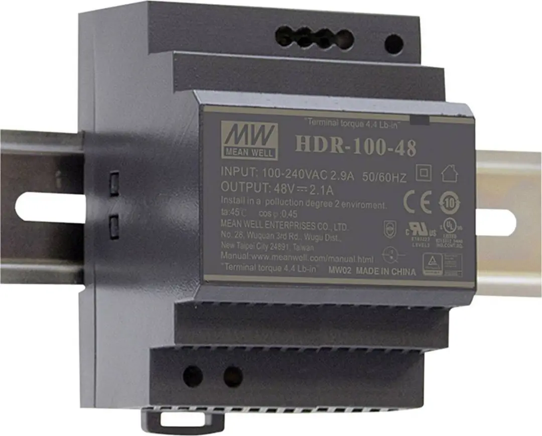Mean Well HDR-100-12N DIN-rail netvoeding 12VDC