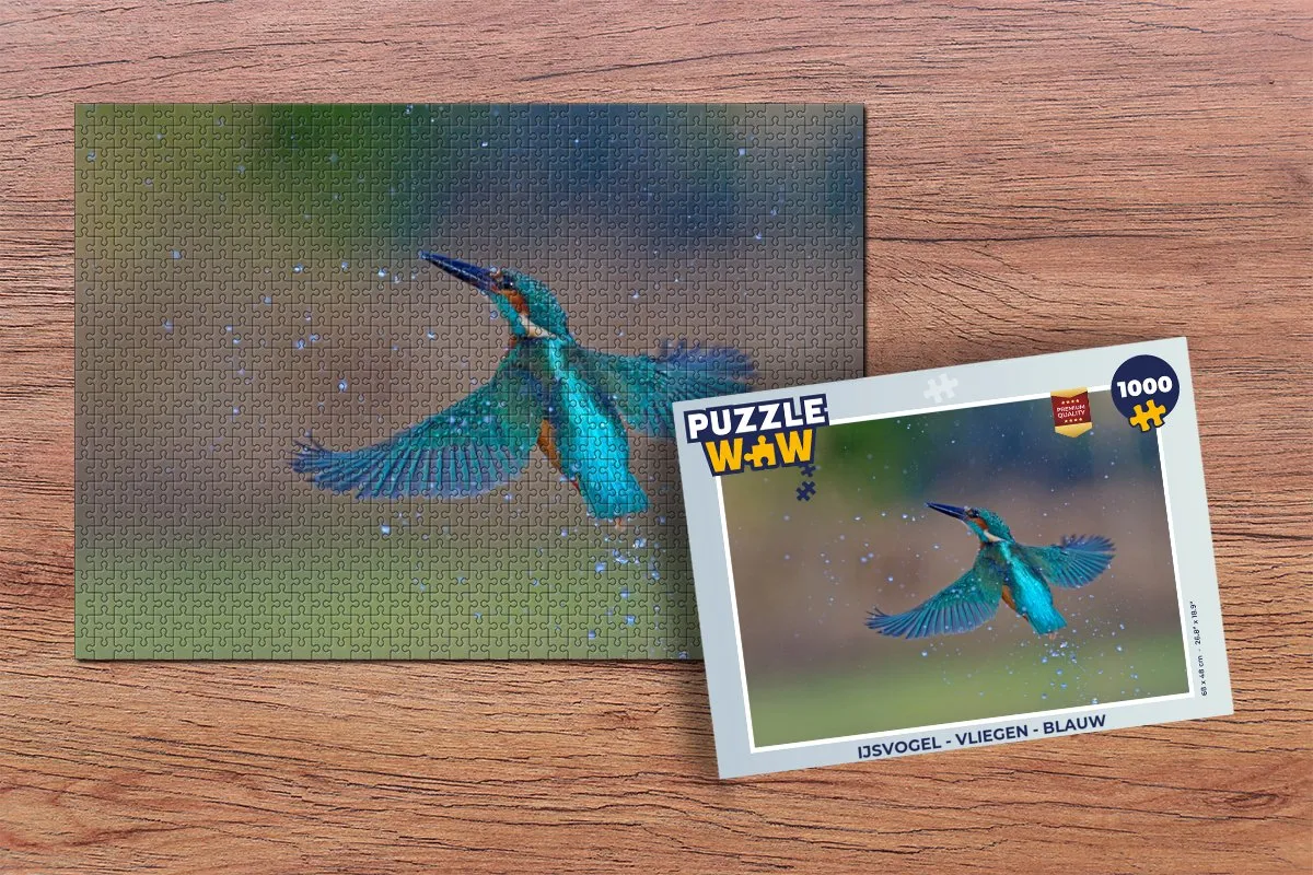 PuzzleWow IJsvogel Legpuzzel 1000 Stuks - Multicolor