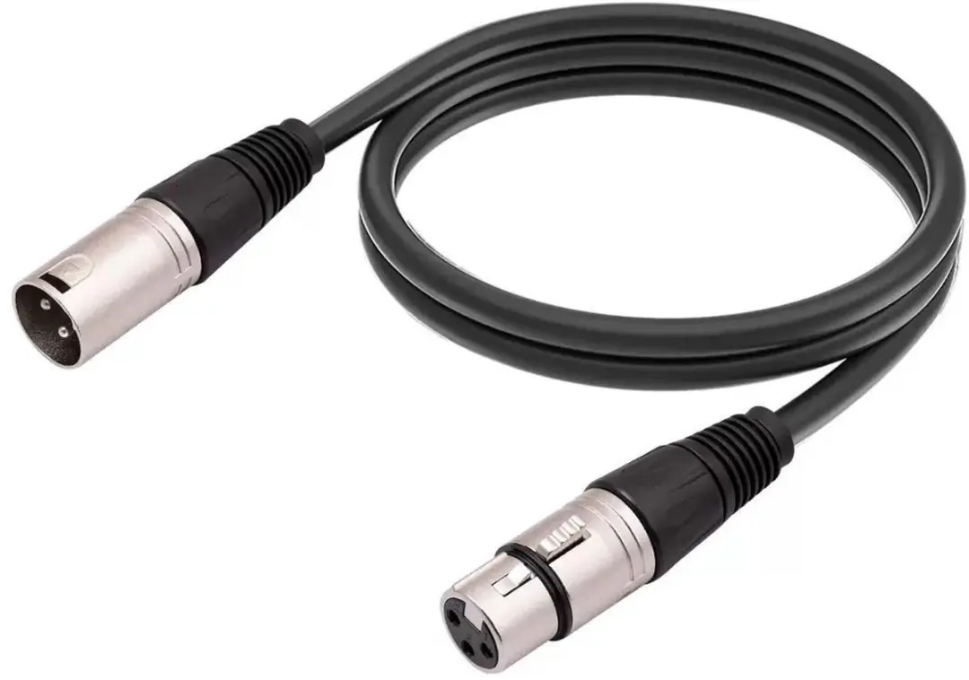 Goobay XLR-kabel XLRMF2 - 2m - 3-pins - Zwart - afbeelding 4 van 6