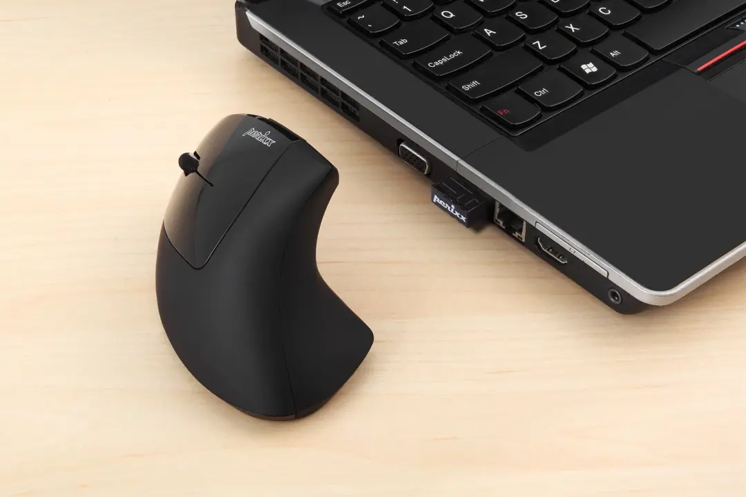 Perixx Perimice-713L Ergonomische Muis - Zwart - afbeelding 5 van 6