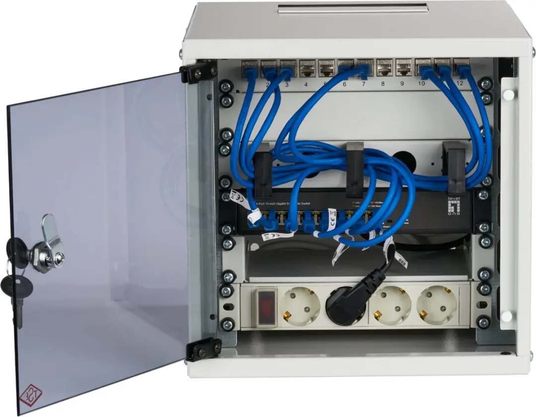 EFB Elektronik WGB-1006GR.30-SET1 Wandrek 6U - Grijs - afbeelding 3 van 6