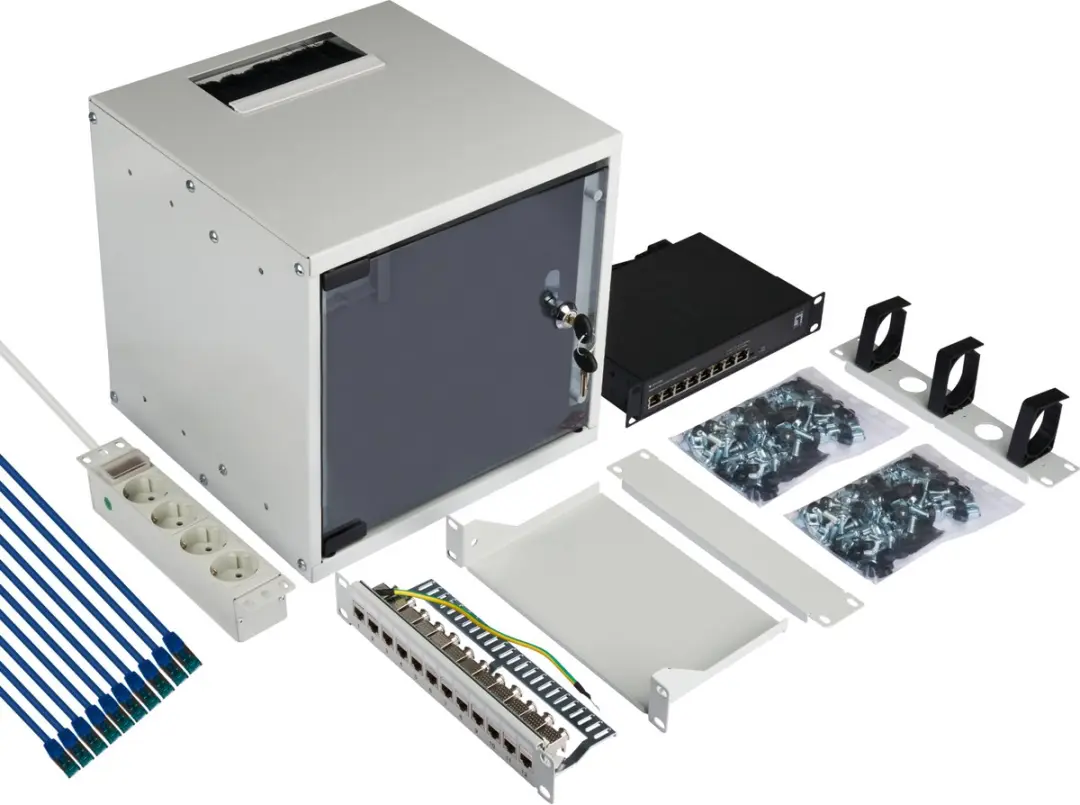 EFB Elektronik WGB-1006GR.30-SET1 Wandrek 6U - Grijs - afbeelding 4 van 6