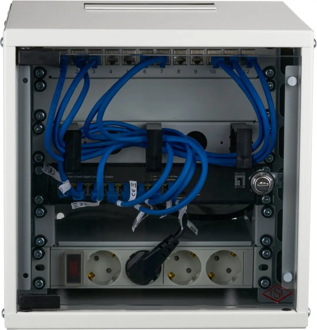 EFB Elektronik WGB-1006GR.30-SET1 Wandrek 6U - Grijs - afbeelding 5 van 6