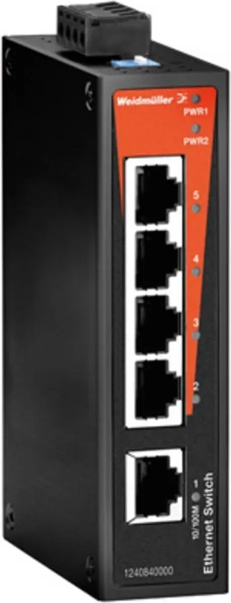Weidmüller 1240840000 IE-SW-BL05-5TX Industrial Ethernet Switch - afbeelding 5 van 6