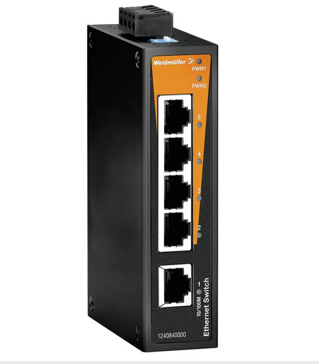 Weidmüller 1240840000 IE-SW-BL05-5TX Industrial Ethernet Switch - afbeelding 4 van 6