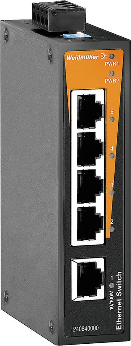 Weidmüller 1240840000 IE-SW-BL05-5TX Industrial Ethernet Switch