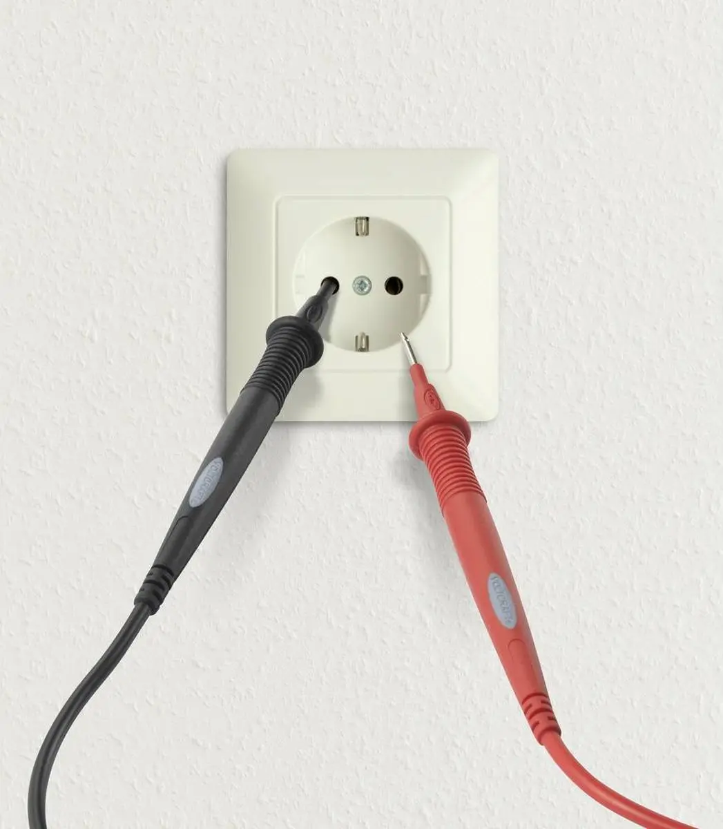 Voltcraft MS-7 Veiligheidsmeetsnoer 1.00m - Zwart/Rood - afbeelding 3 van 4