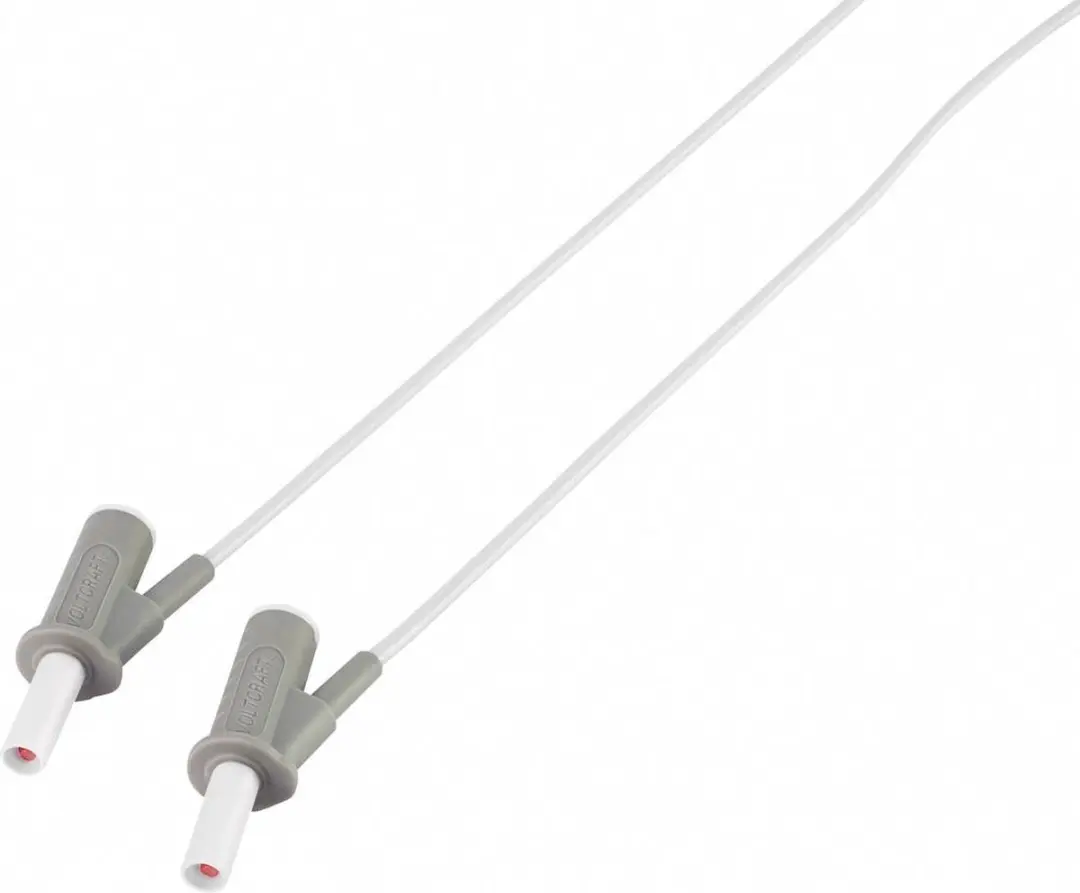 Voltcraft MSB-501 Veiligheidsmeetsnoer Banaanstekker 4mm 5m Wit - afbeelding 2 van 5