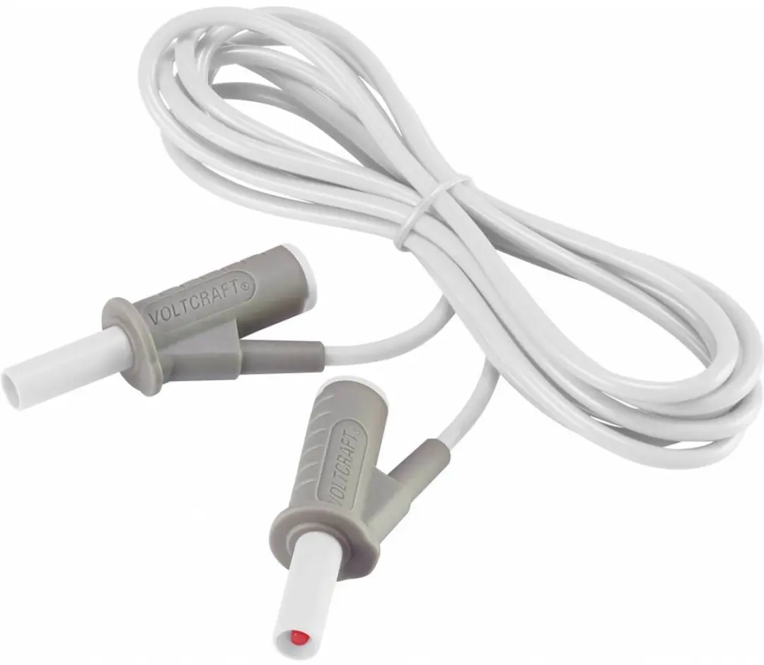 Voltcraft MSB-501 Veiligheidsmeetsnoer 4mm - 2m - Wit - afbeelding 6 van 6